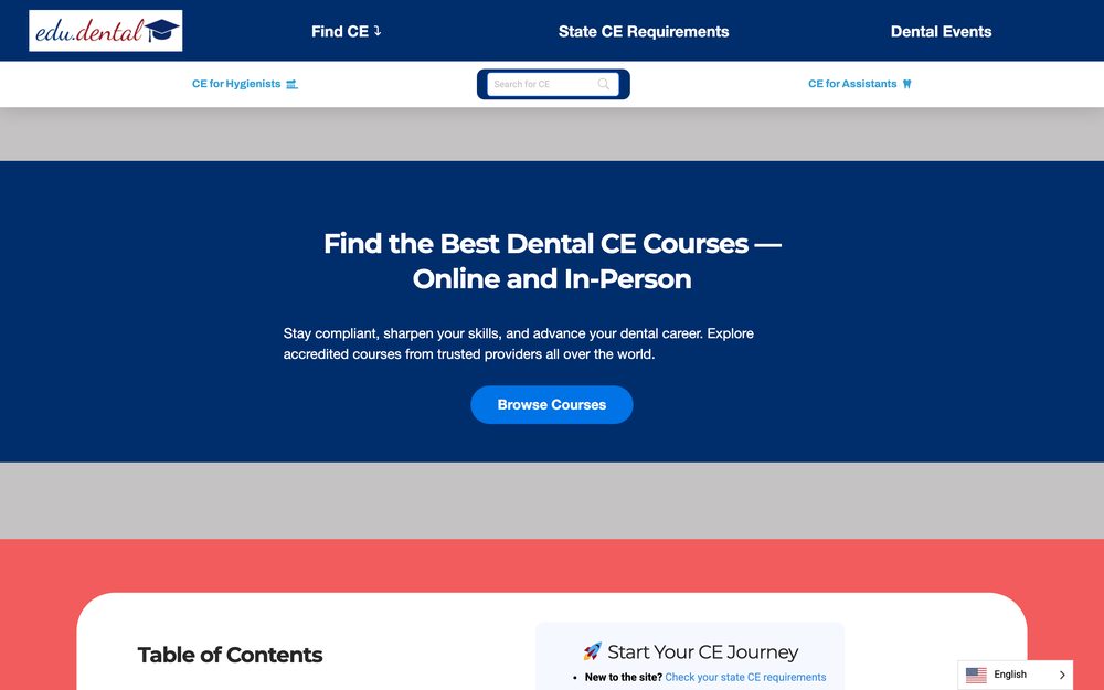 Screenshot of Dental CE